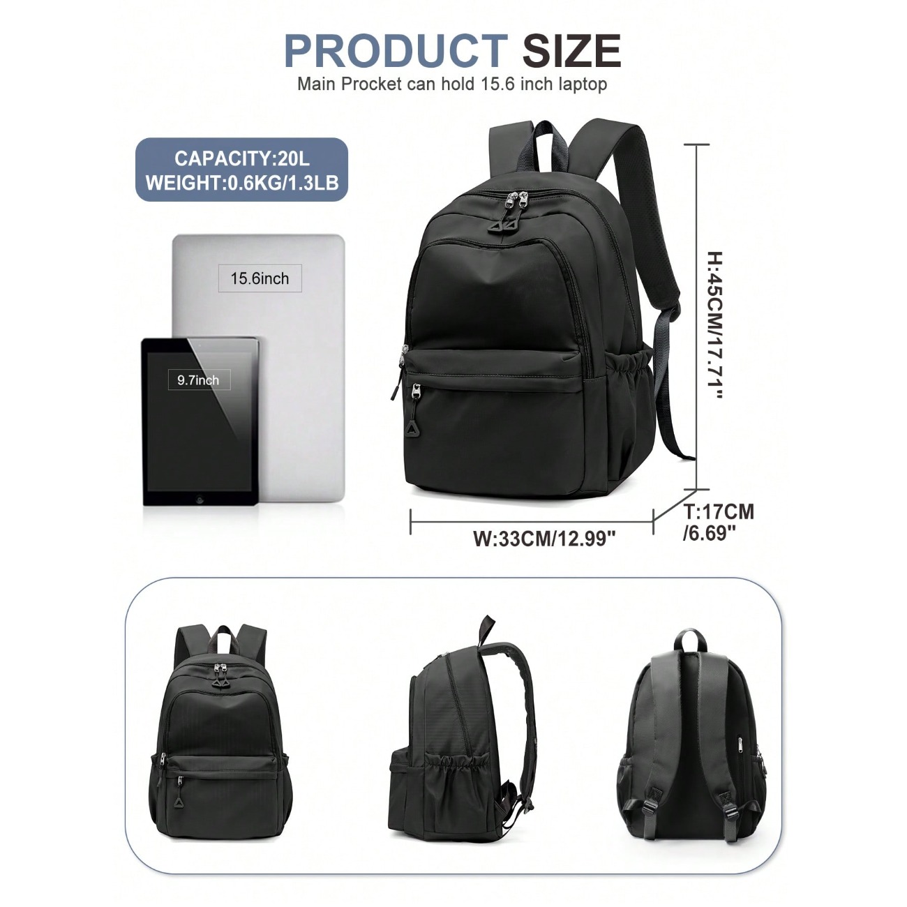 Middle School & High School St - Laptop Backpack 15.6 ulasan dan harga